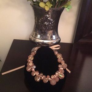 Strand of Tan Beads Necklace